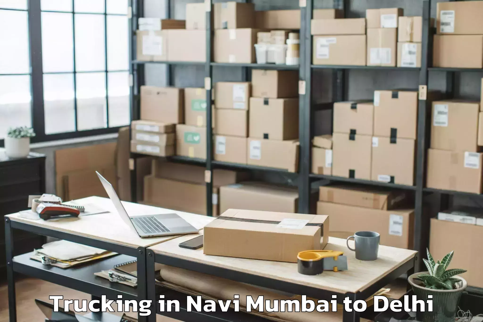 Leading Navi Mumbai to Naraina Industrial Estate Trucking Provider